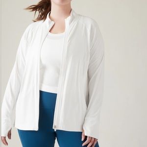 Athleta Pacifica Illume UPF Full Zip Jacket - NWT White XS